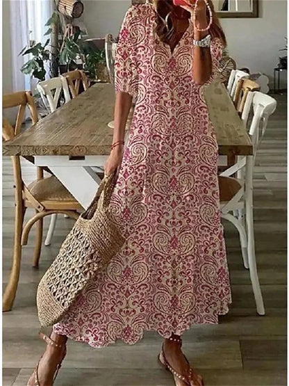 Heidi – Sommerliches Maxi-Kleid aus Baumwolle