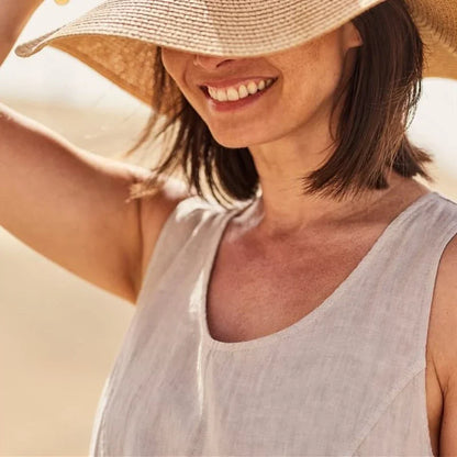 Lange Damen Sommerkleid - Elegantes Maxikleid mit Ärmeln