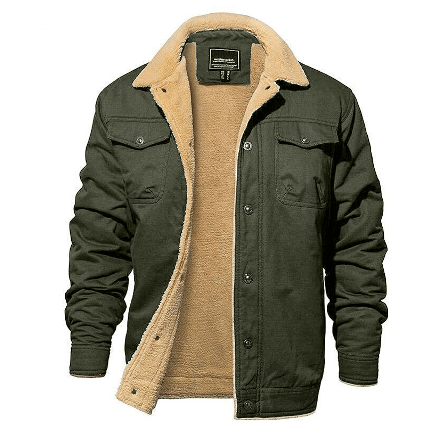 Lässige winterjacke für herren