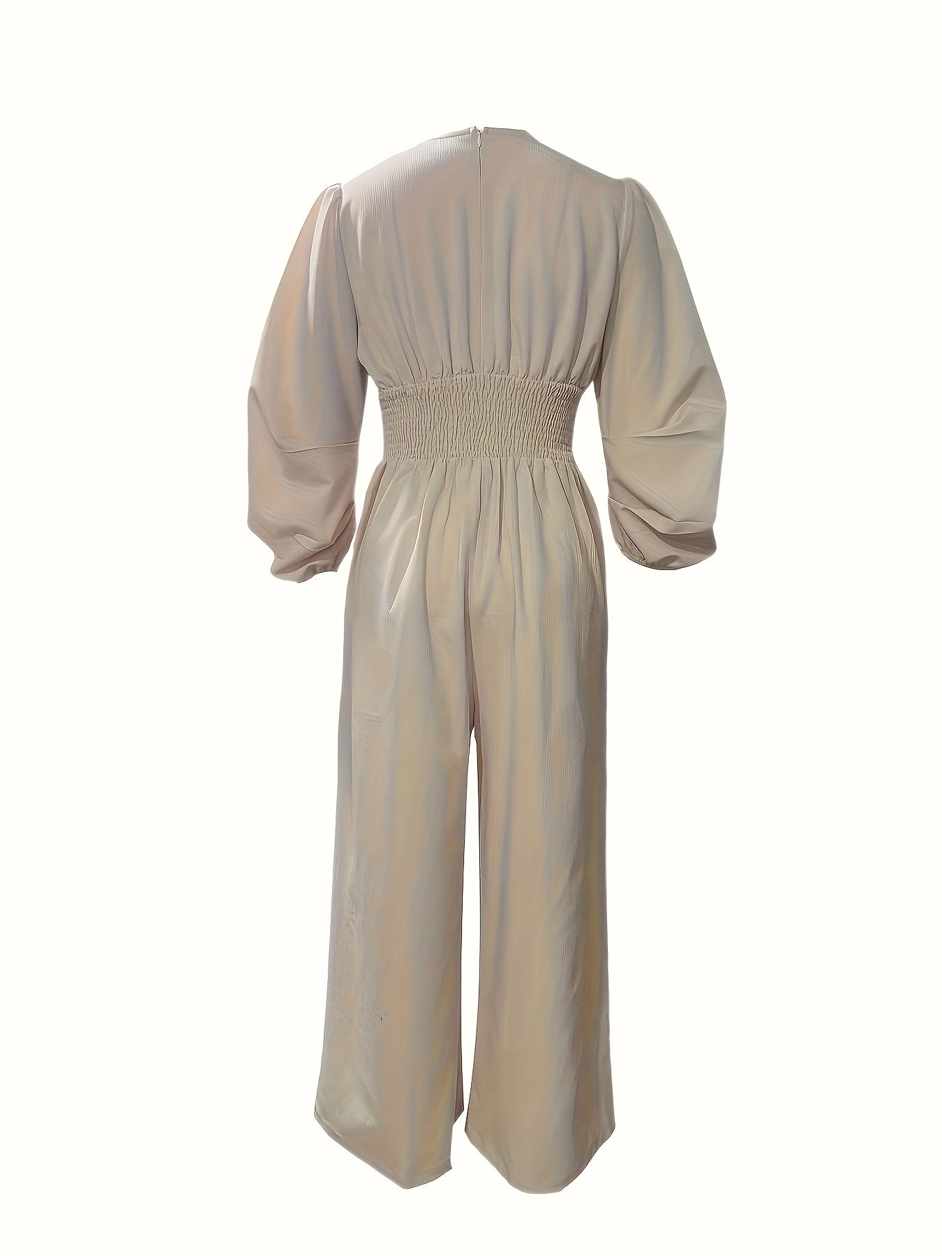 Eleganter jumpsuit mit v-ausschnitt für damen