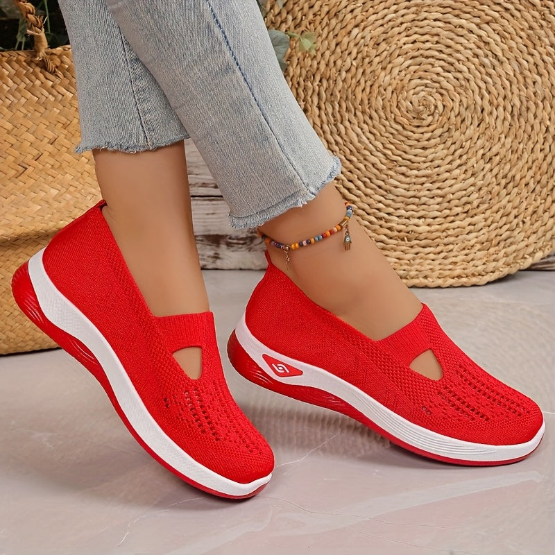 Atmungsaktives mesh slip-on-sneakers für frauen