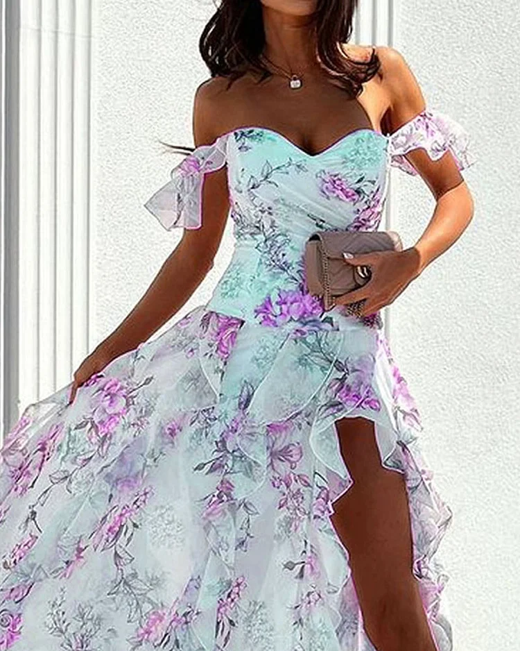 Sommerkleid Damen - Kurzarm Kleid - Klassisches Freizeitkleid