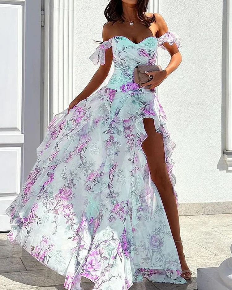 Sommerkleid Damen - Kurzarm Kleid - Klassisches Freizeitkleid