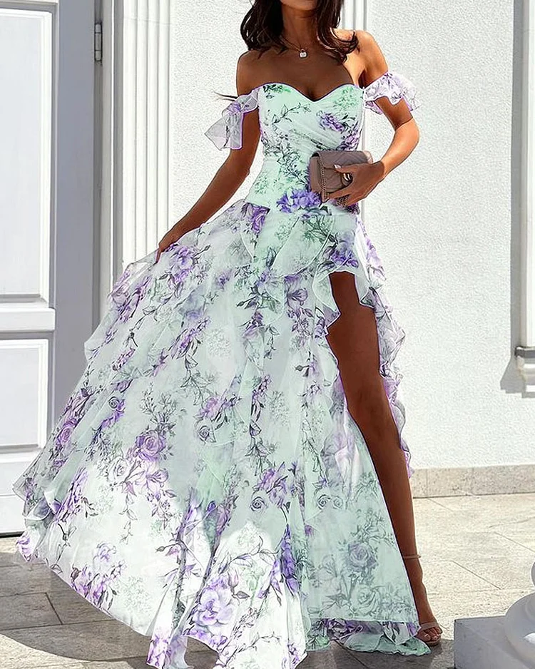 Sommerkleid Damen - Kurzarm Kleid - Klassisches Freizeitkleid