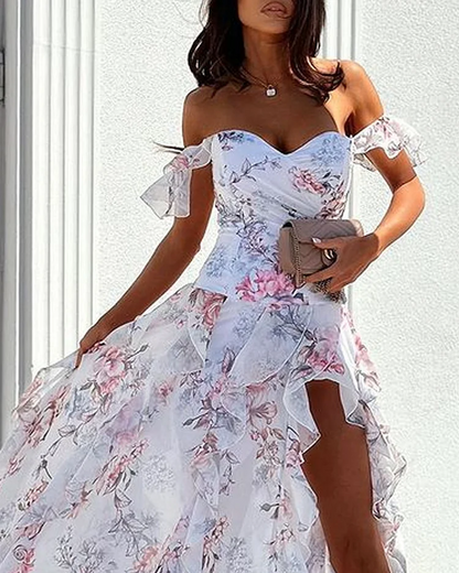 Sommerkleid Damen - Kurzarm Kleid - Klassisches Freizeitkleid