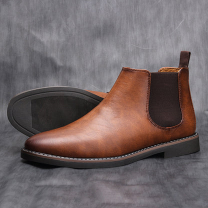 Herren Chelsea Boots – Echtes Leder – Elegantes Design – Rutschfeste Sohle