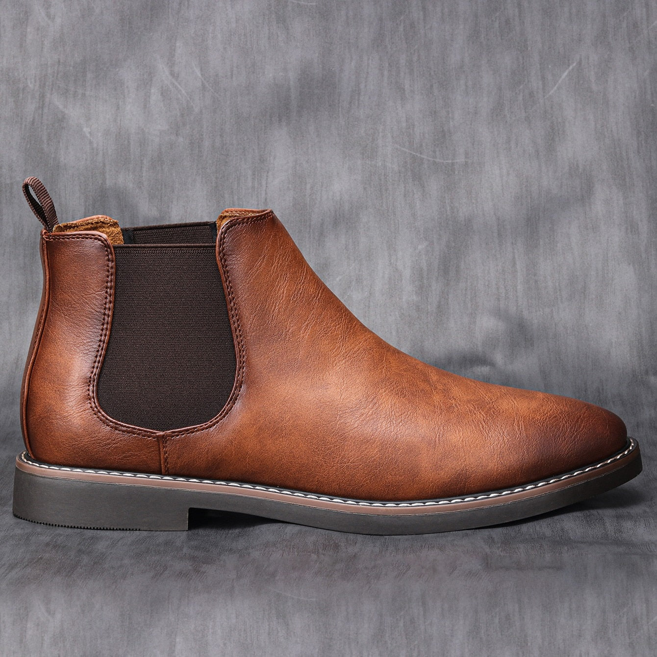 Herren Chelsea Boots – Echtes Leder – Elegantes Design – Rutschfeste Sohle