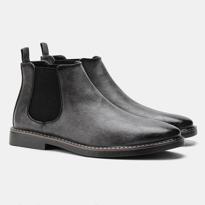 Herren Chelsea Boots – Echtes Leder – Elegantes Design – Rutschfeste Sohle