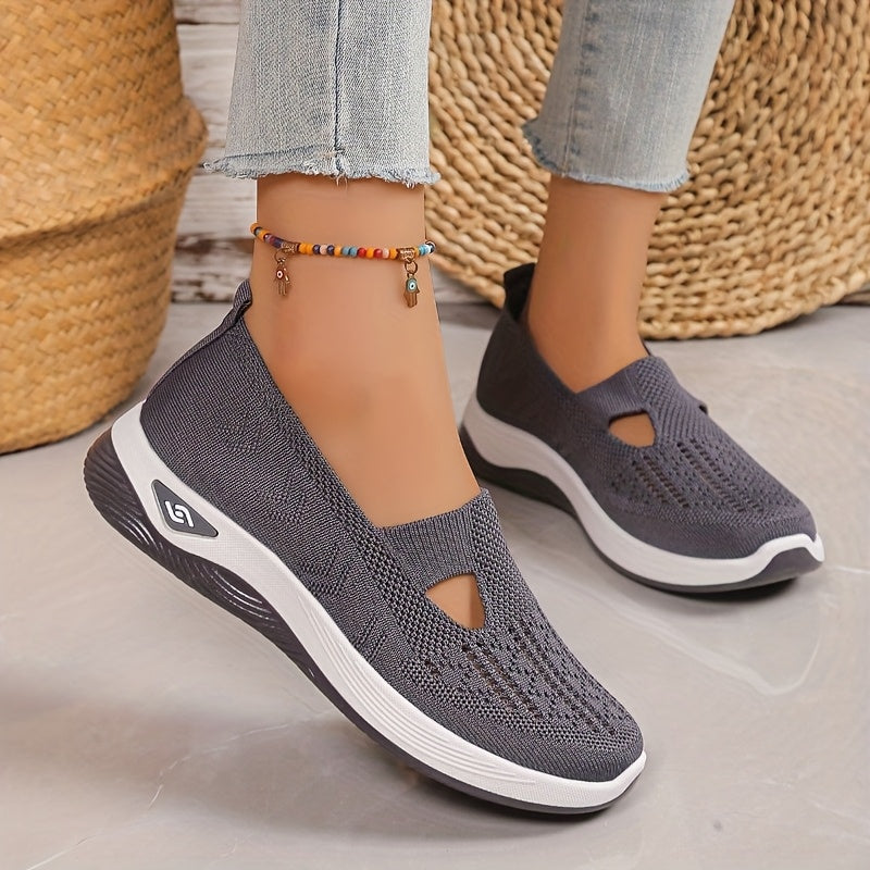 Atmungsaktives mesh slip-on-sneakers für frauen