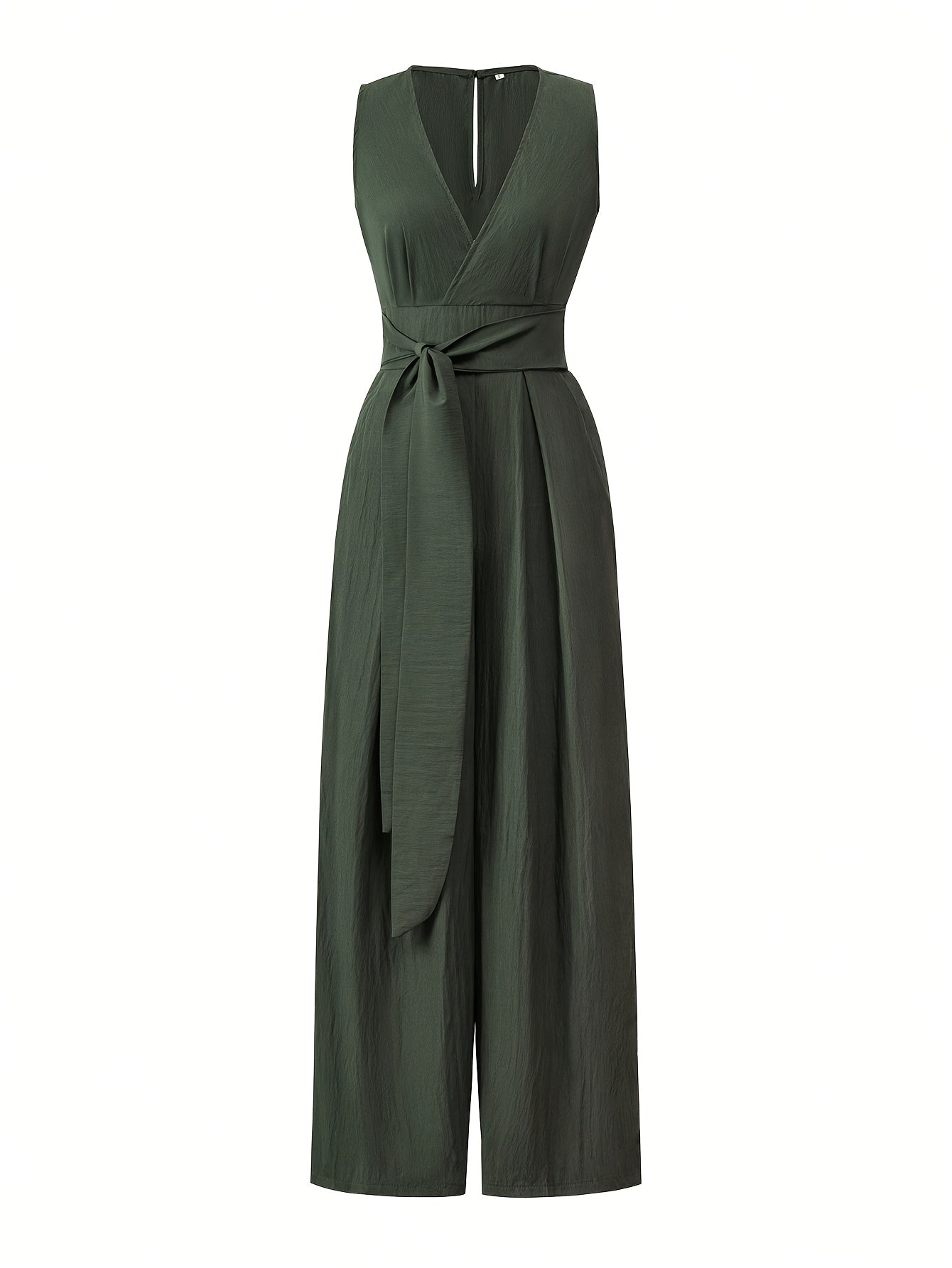 Eleganter jumpsuit für damen mit gürtel