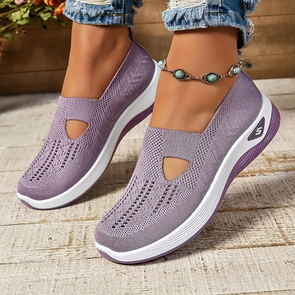 Atmungsaktives mesh slip-on-sneakers für frauen