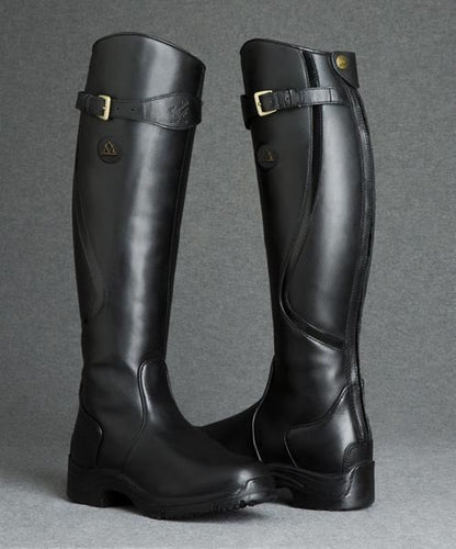 Damen Reitstiefel – Kniehoch – Wildlederoptik – Rutschfeste Sohle – Komfortabler Absatz