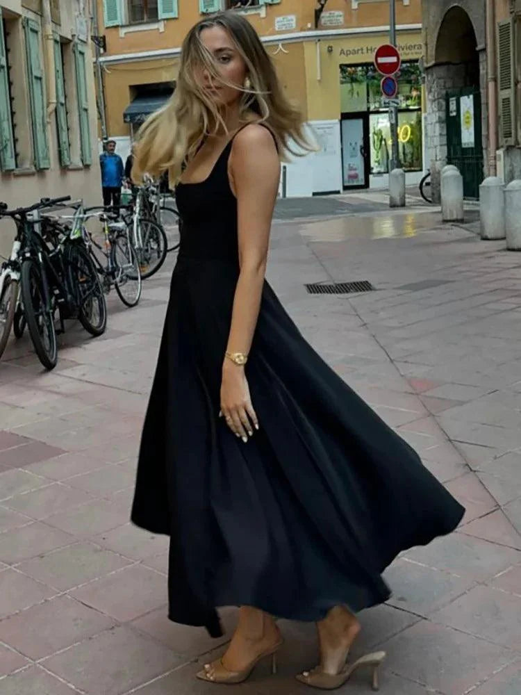 Elegante Damen Maxi Kleid aus Polyester