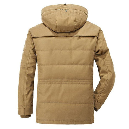 Herren Winterjacke mit Fellfutter | Wasserdicht & Warm für Outdoor-Aktivitäten