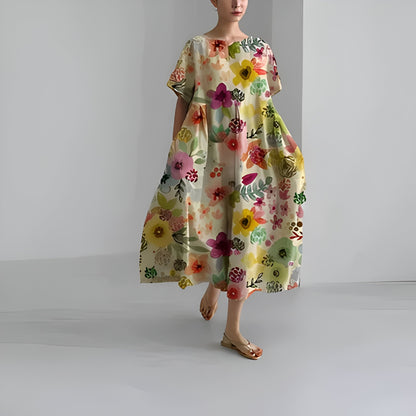 Blumenkleid mit floralen Mustern – Luftig, Nachhaltig und Perfekt für den Sommer