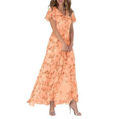 Sommerkleid Damen – Charmante Freizeitkleidung mit Rundhalsausschnitt