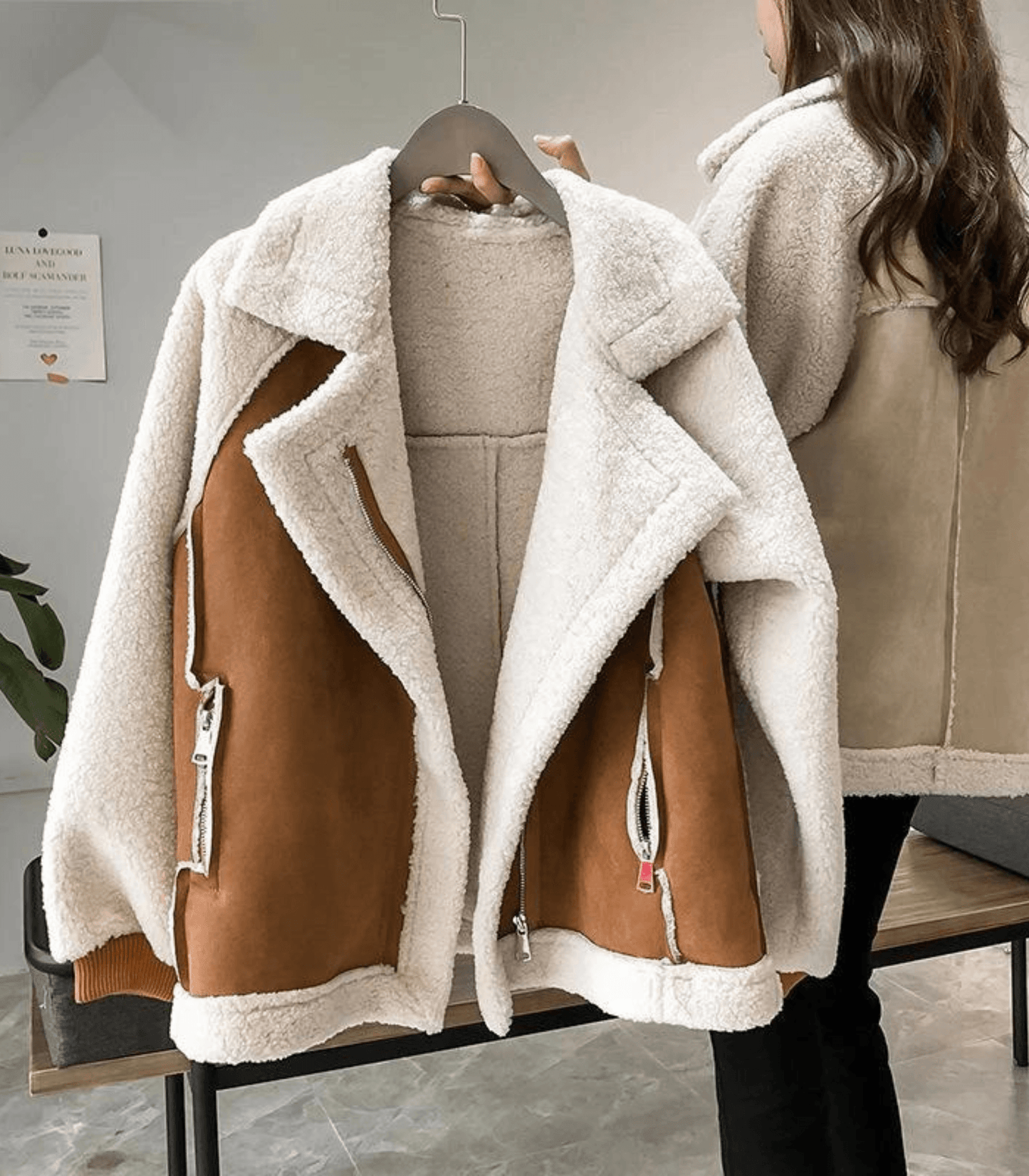 Urialla – Luxuriöse Lammy Lammfelljacke für Damen