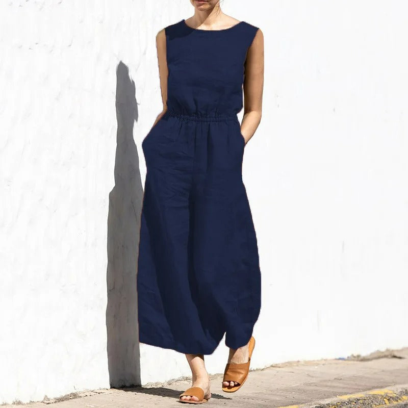 Ärmelloser Jumpsuit Damen | Lässiger Stil, Formell & Atmungsaktiv