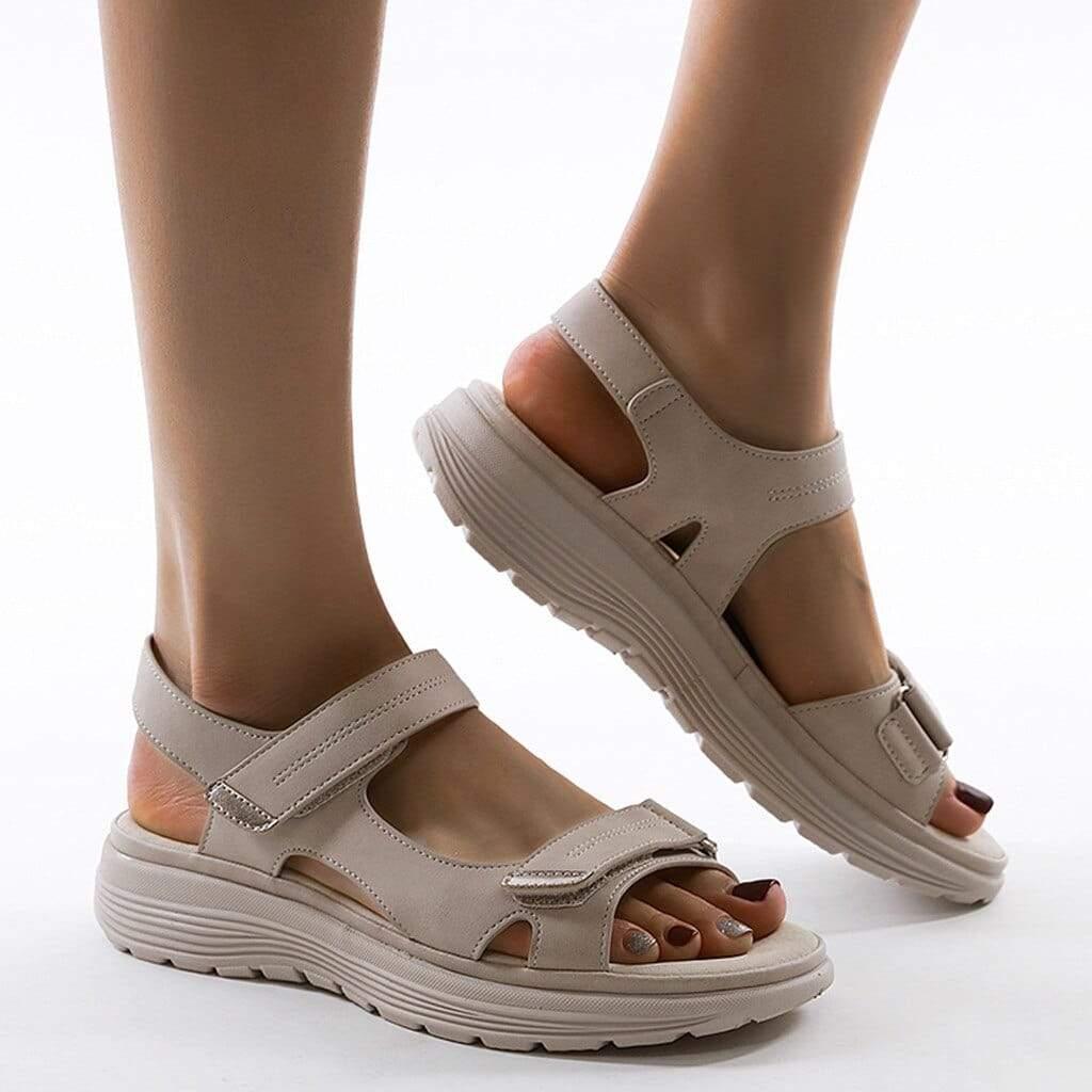 Damen Orthopädische Sandalen für Hallux Valgus mit Bequemem Fußbett