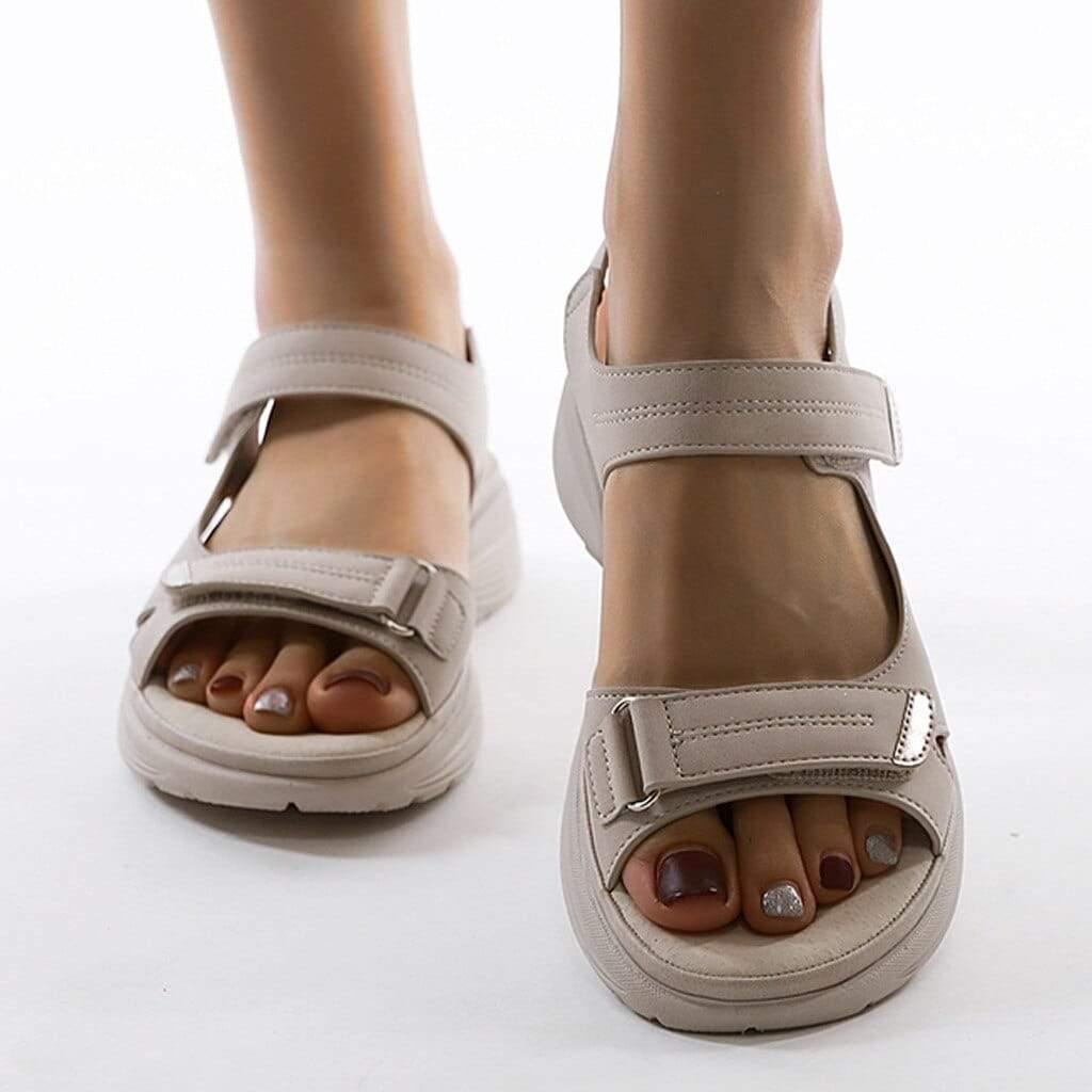 Damen Orthopädische Sandalen für Hallux Valgus mit Bequemem Fußbett