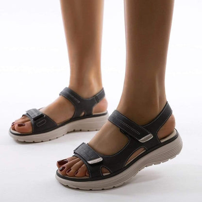 Damen Orthopädische Sandalen für Hallux Valgus mit Bequemem Fußbett